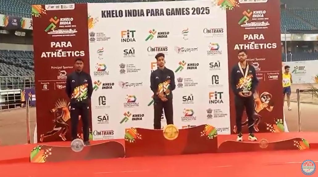 DPGITM Gurugram’s Faculty – Subodh Bhatt – wins a gold medal at the Khelo India Para Games 2025( 400 M Race)